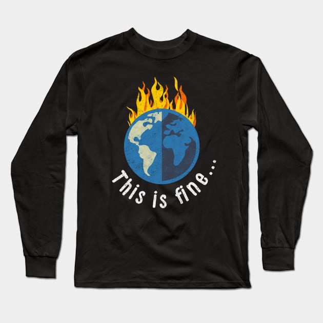 This is fine flaming Earth Long Sleeve T-Shirt by PaletteDesigns